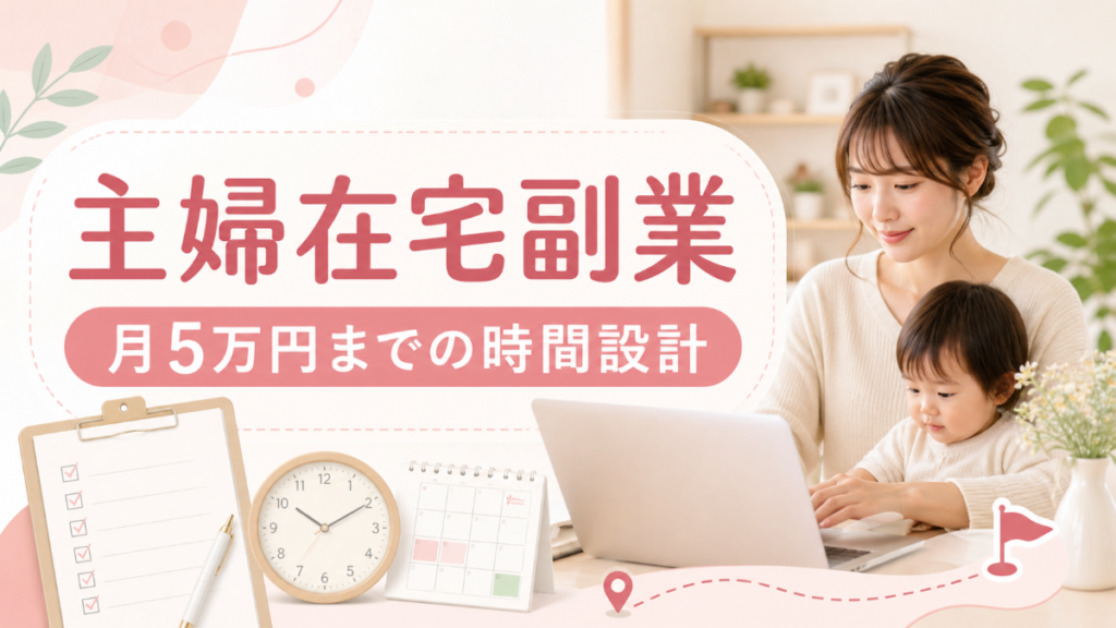 主婦在宅副業 月5万円までの時間設計