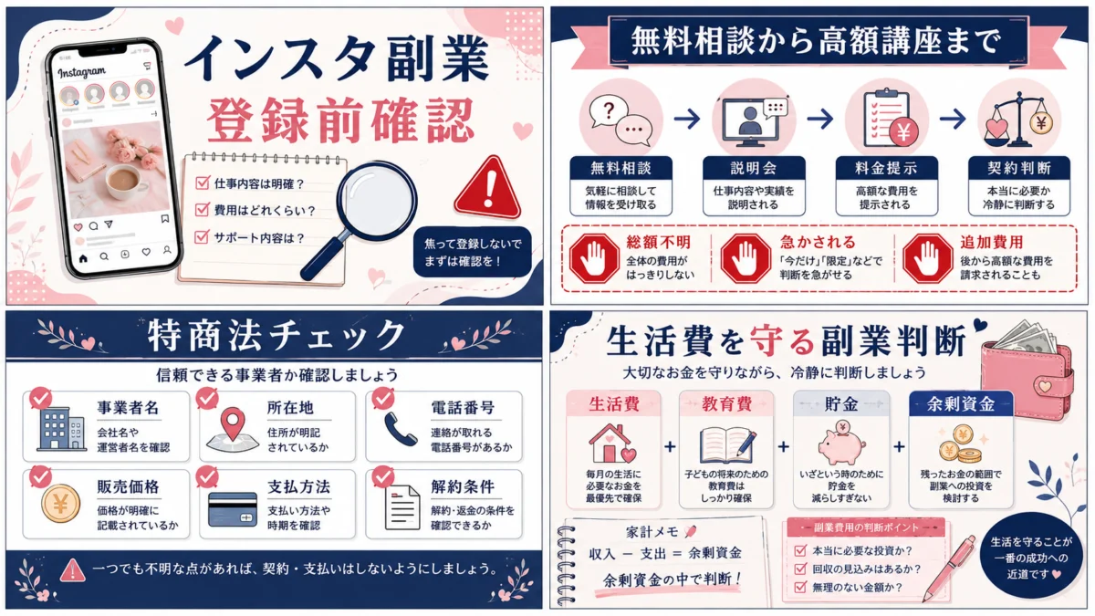 インスタ副業 登録前確認サムネイル