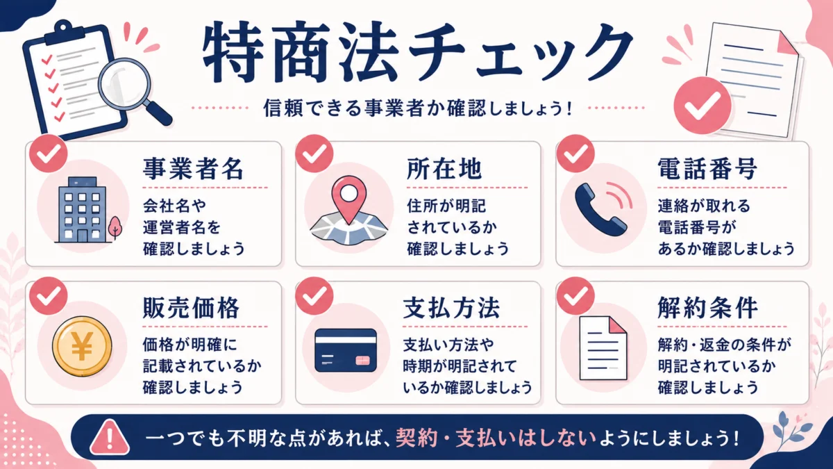 特商法チェック図解